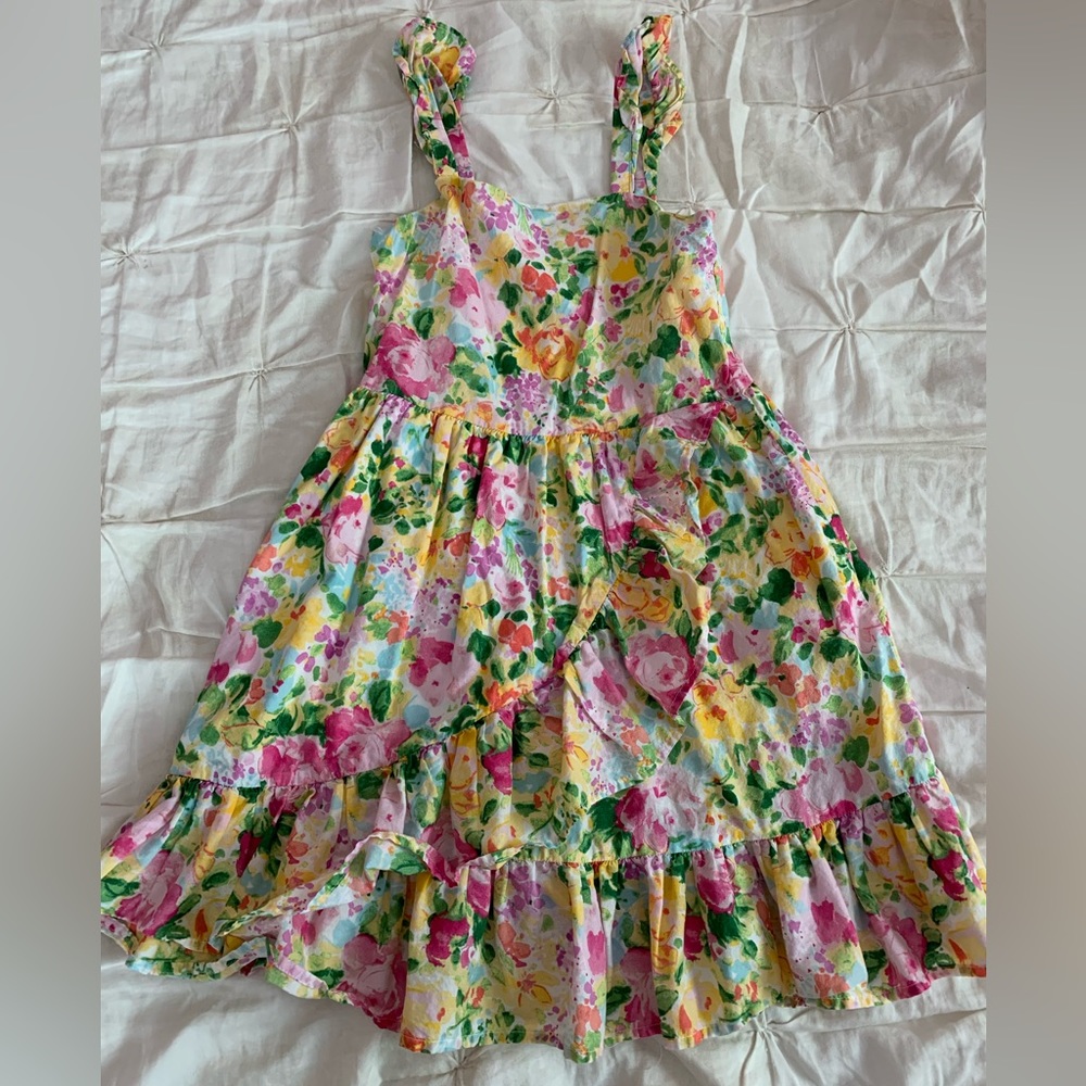 Janie and Jack girl cotton floral dress